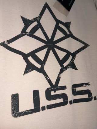 męska koszulka t-shirt kremowy resident evil biohazard U.S.S capcom M